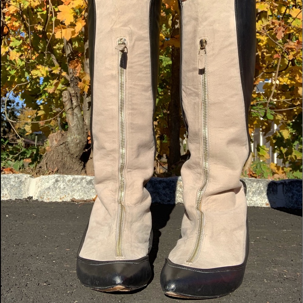 Derek Lam Suede and leather boots